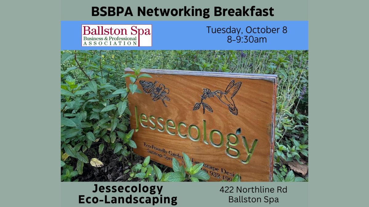 October Networking Breakfast - Jessecology Eco-Landscaping 