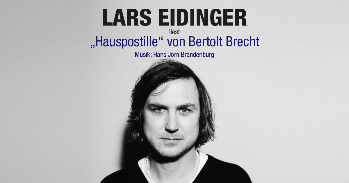 Lars Eidinger liest Brechts "Hauspostille" | Potsdam