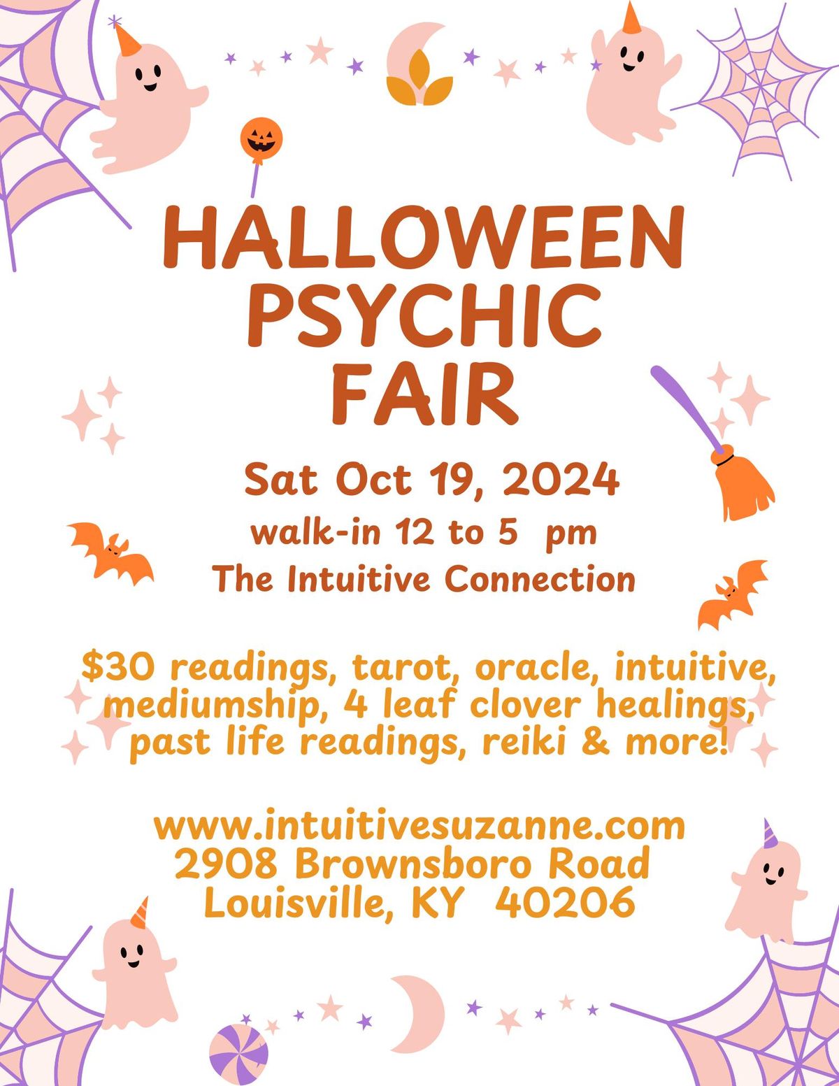 Halloween Psychic Fair & Wellness Event at The Intuitive Connection!