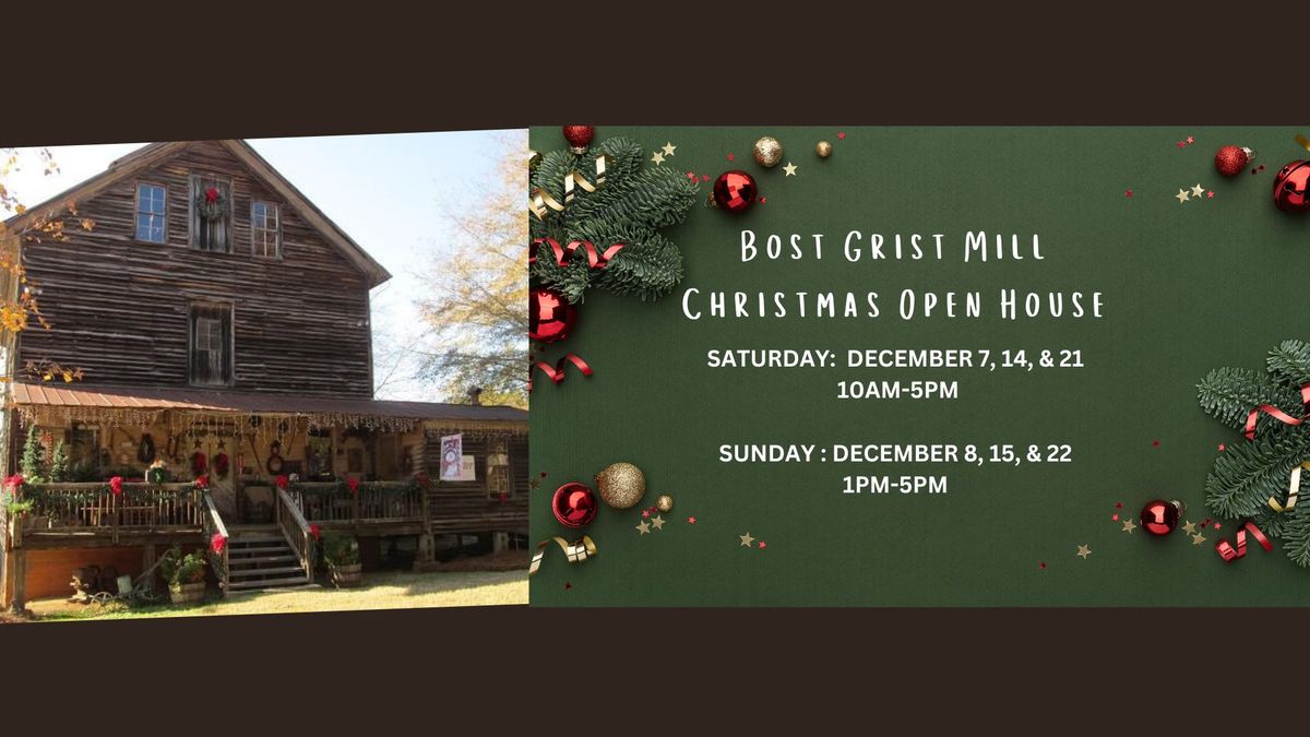 Bost Grist Mill Christmas Open House