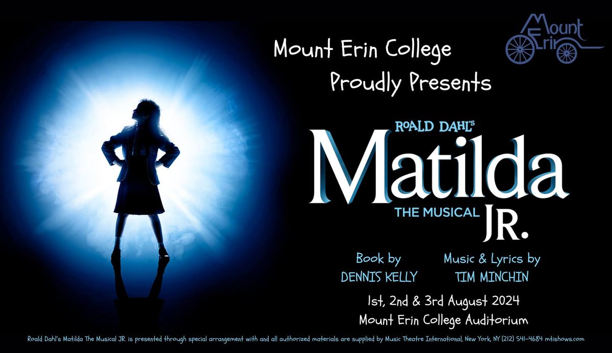 Mount Erin Presents : Matilda Jr. The Musical!