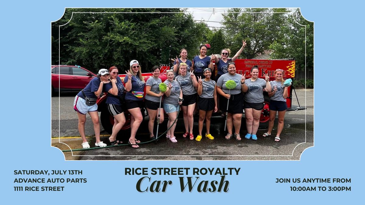 Rice Street Royalty Car Wash Fundraiser