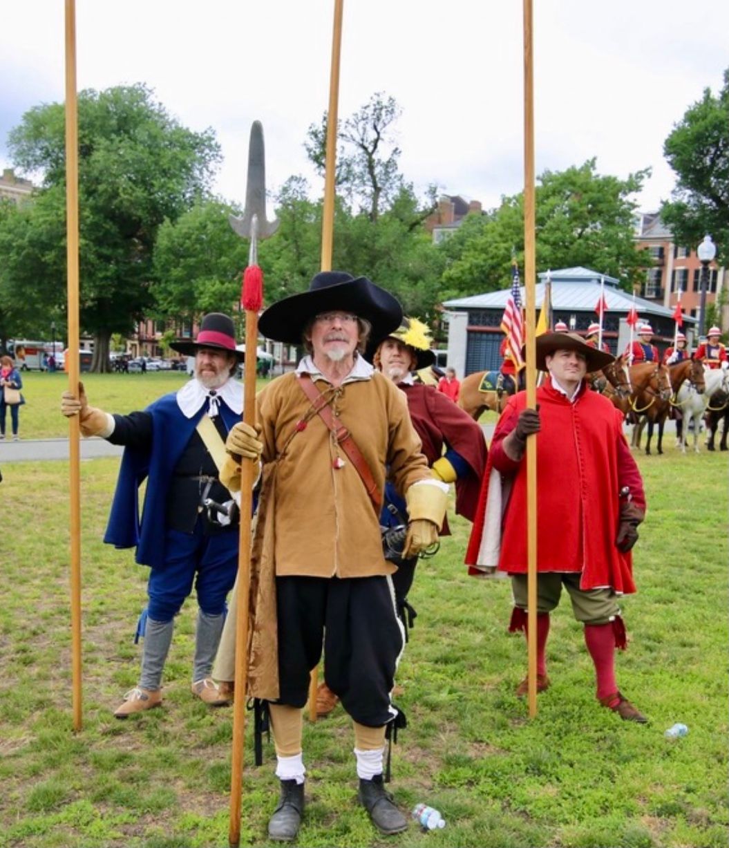 Pike & Shot Military Drill in 1630s New England at Worcester Art Museum