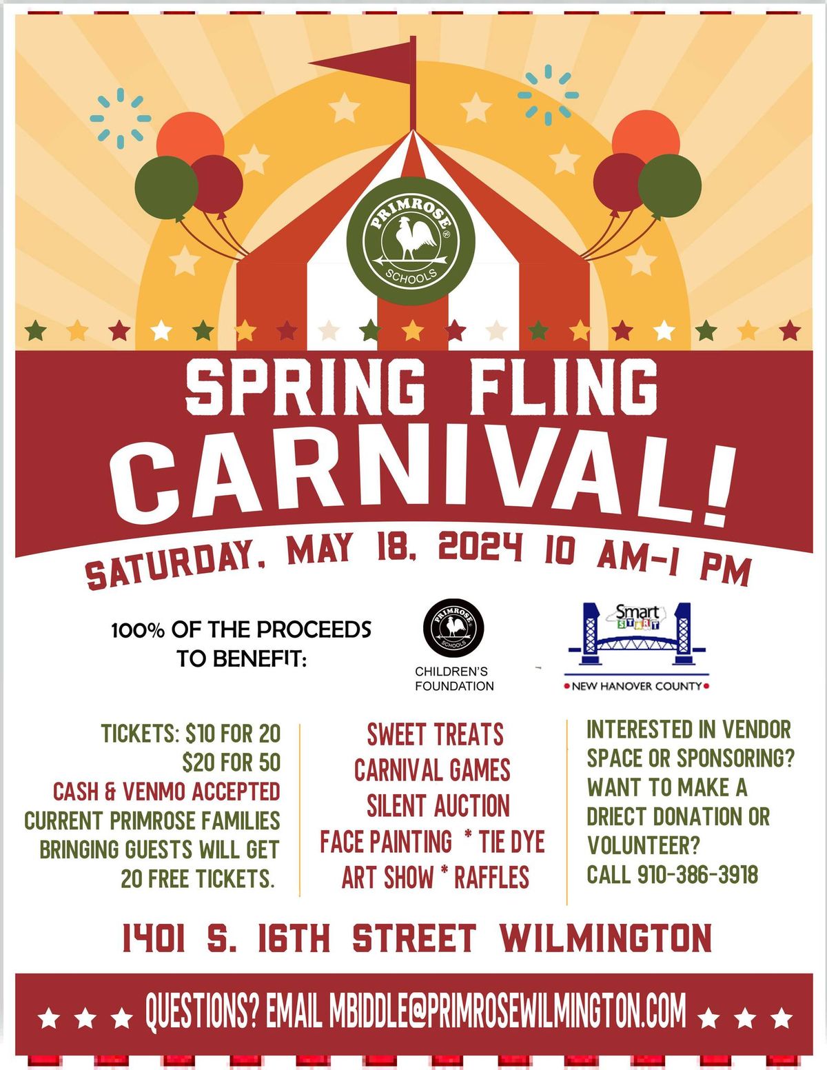 Spring Fling Carnival--Primrose School of Wilmington at Medical Center