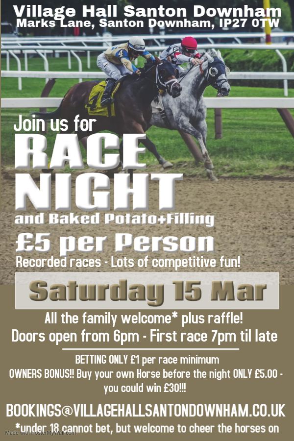 RACE NIGHT & FOOD