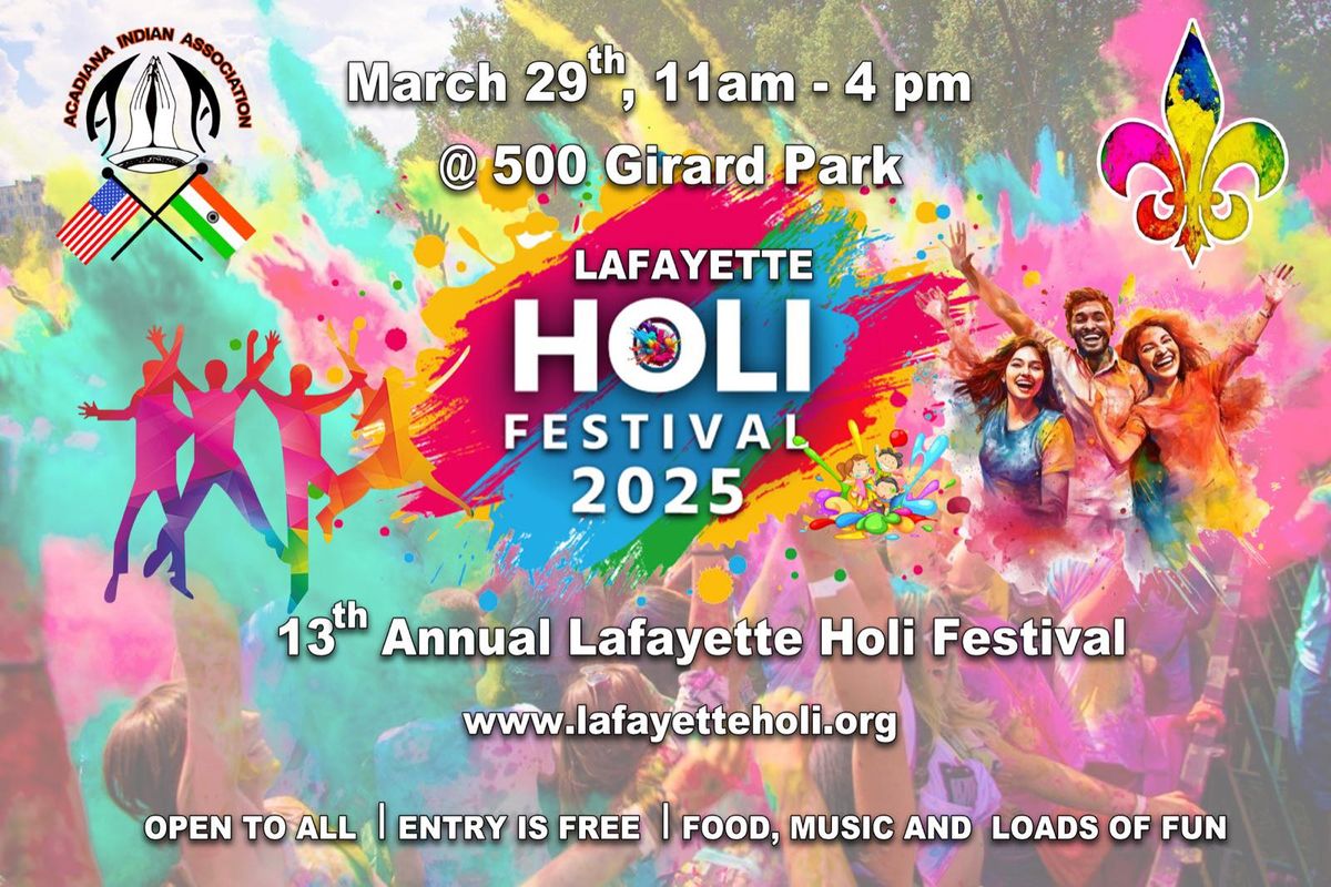 13th Lafayette Holi Festival 