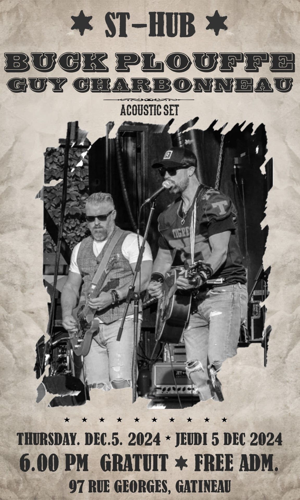 Buck & Guy - Acoustic set - Resto-Bar le St-Hub