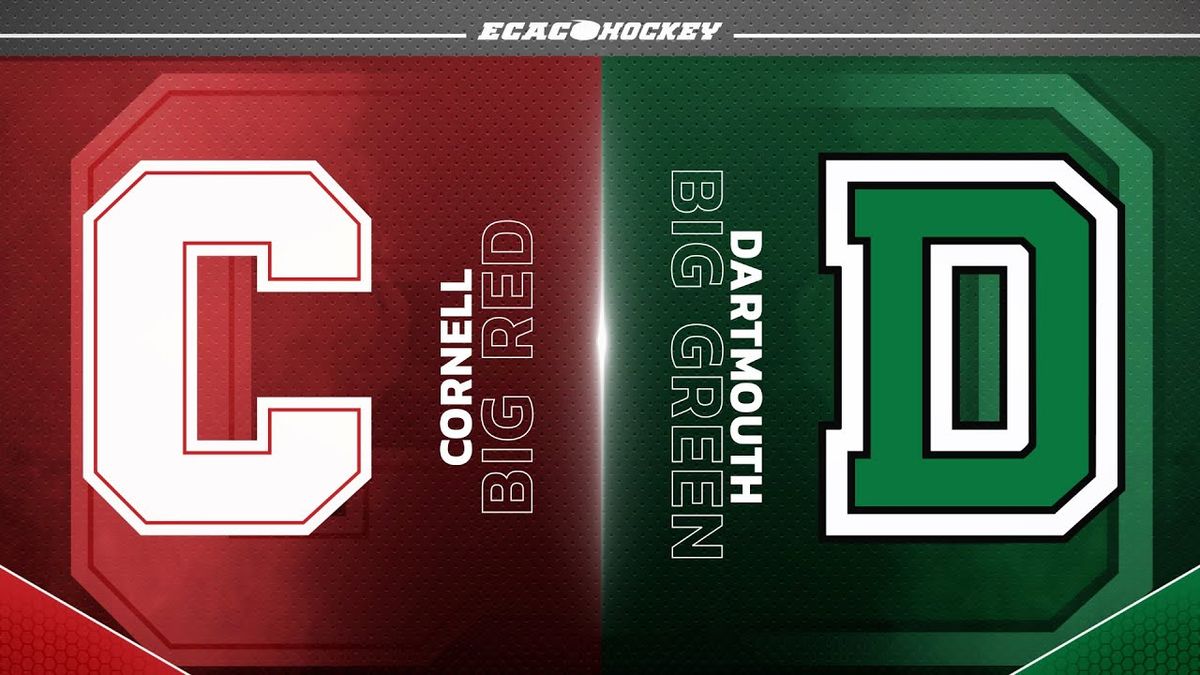 Cornell Big Red at Dartmouth Big Green Mens Hockey at Thompson Arena Dartmouth
