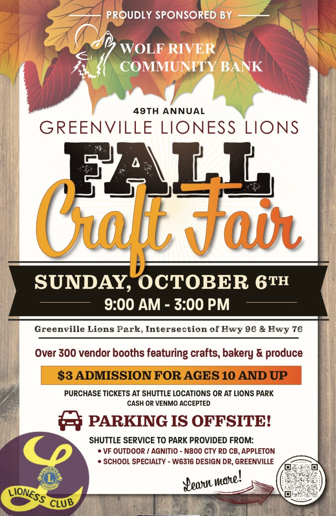 Greenville Lioness Lions Fall Craft Fair