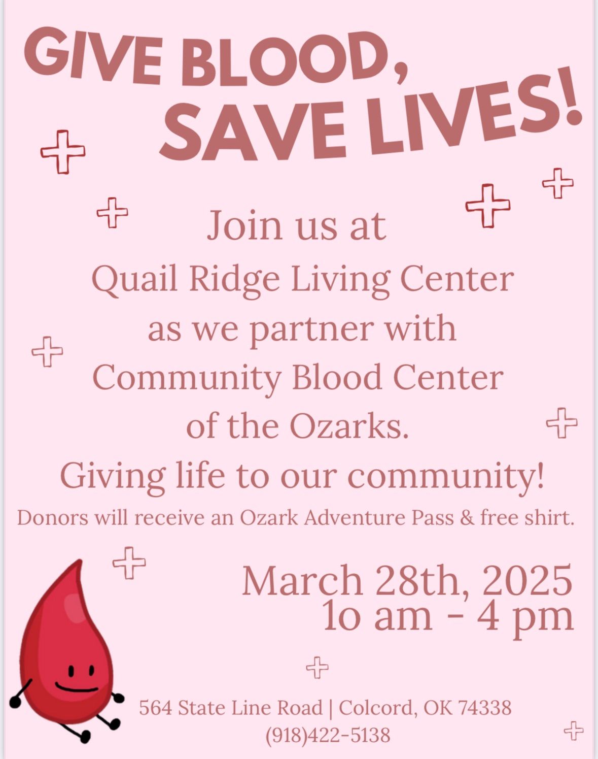 Quail Ridge Blood Drive