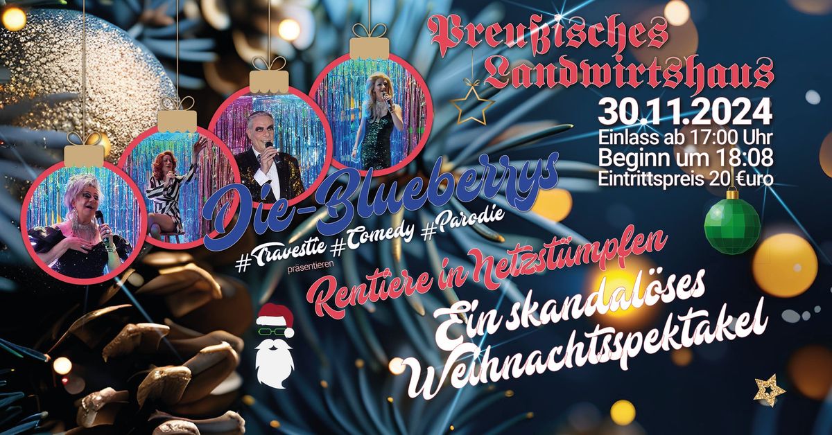 Rentiere in Netzstr\u00fcmpfen - Ein skandal\u00f6ses Weihnachtspektakel!