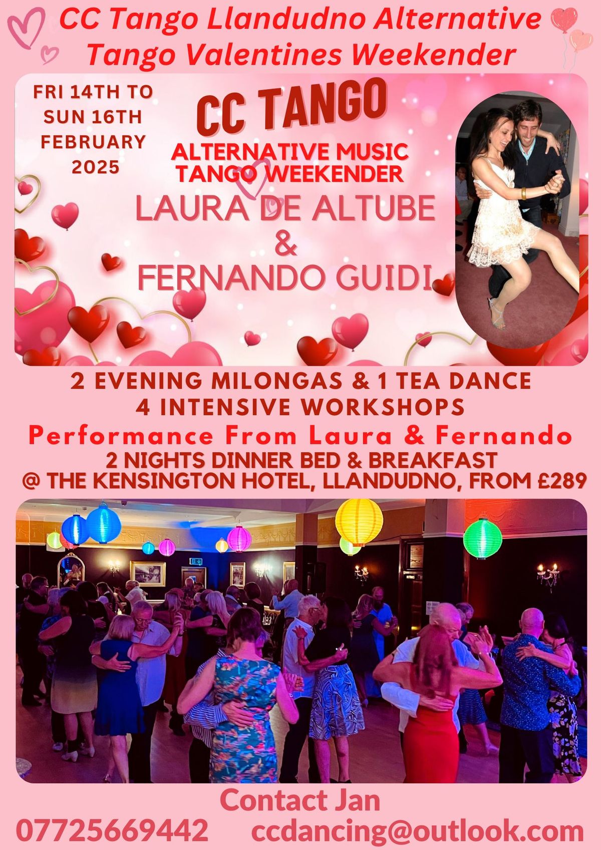 CC Tango Llandudno Valentines Alternative Tango Weekender with Laura De Altube & Fernando Guidi