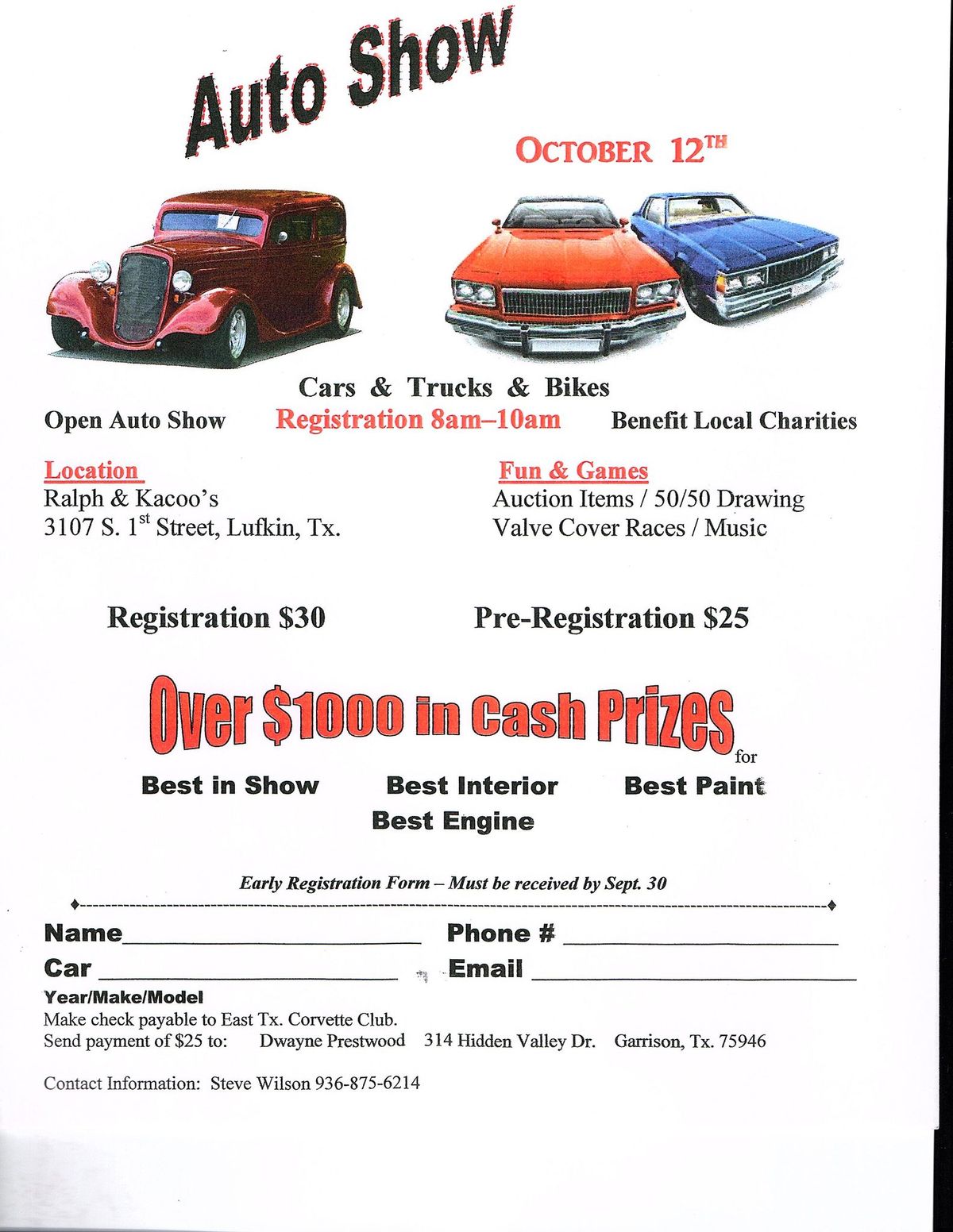 East Texas Corvette Club Car Show