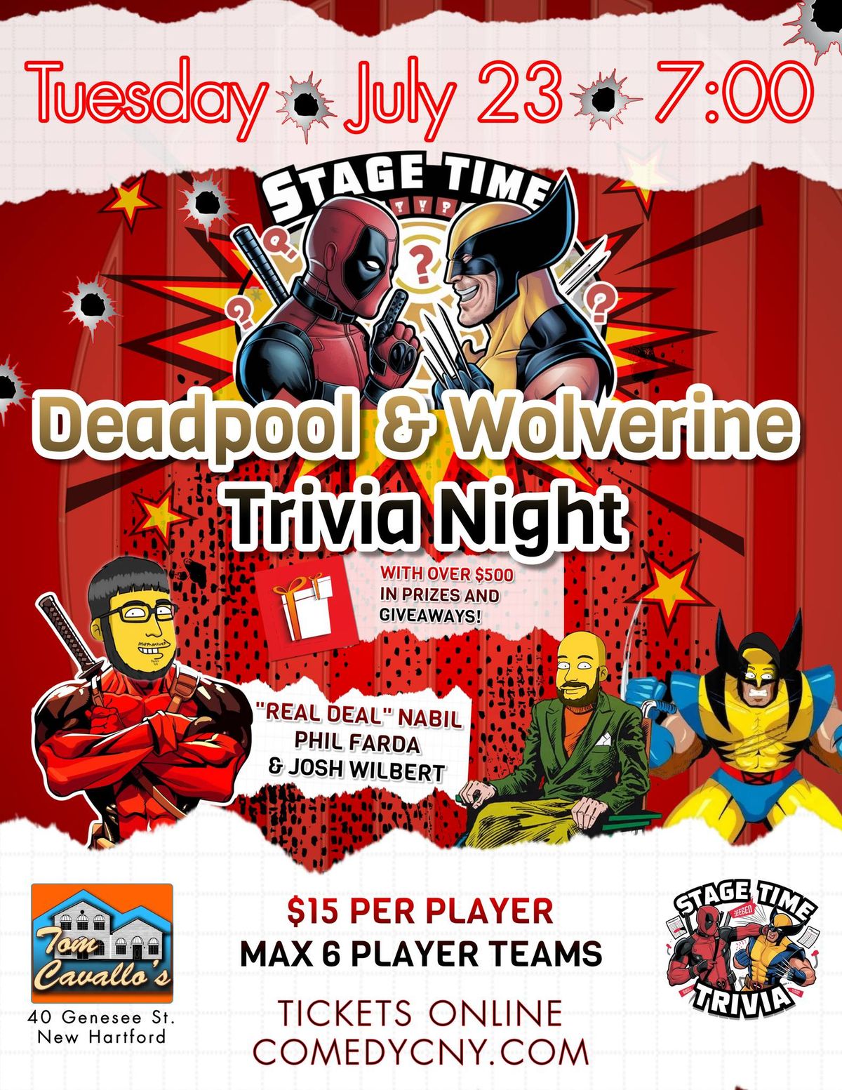 Deadpool Trivia Night