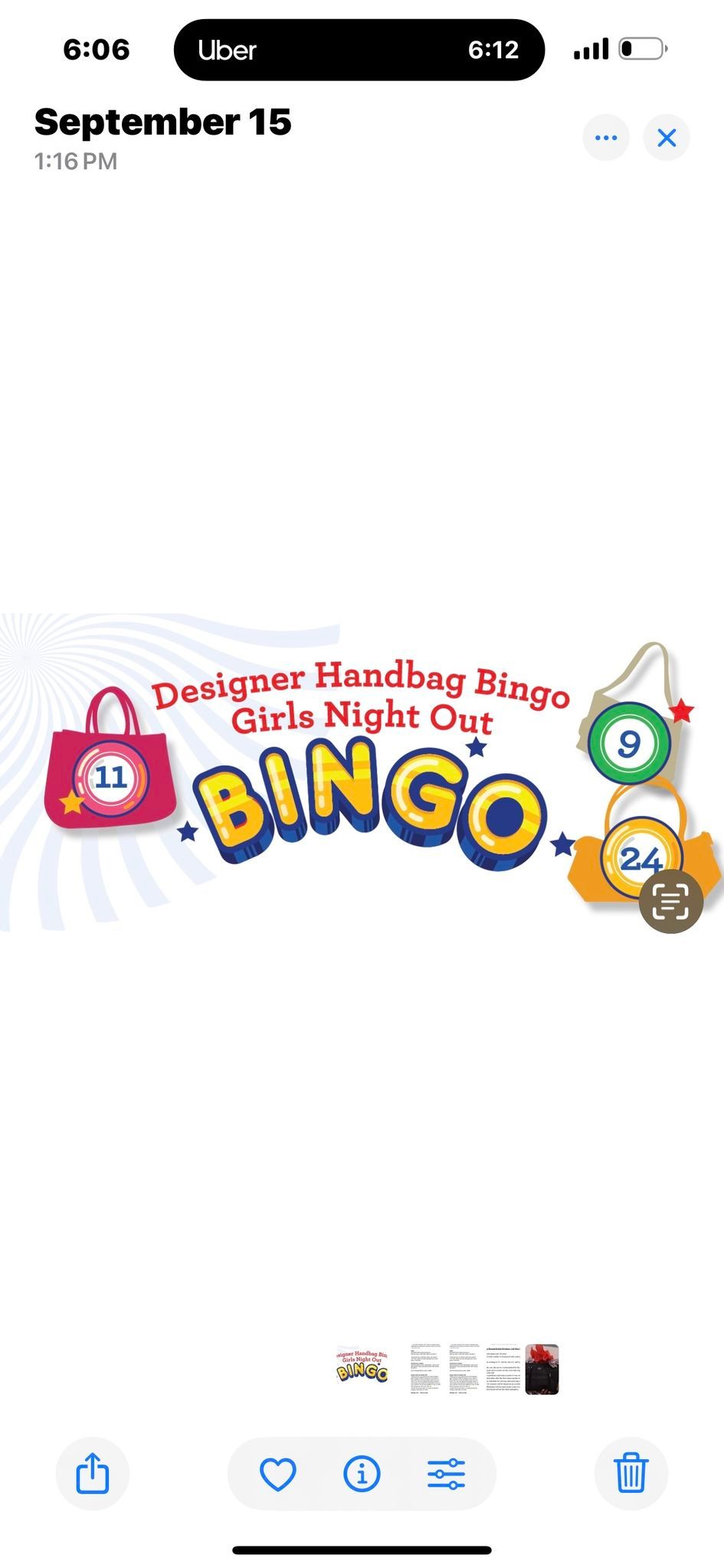 Designer Handbag Bingo