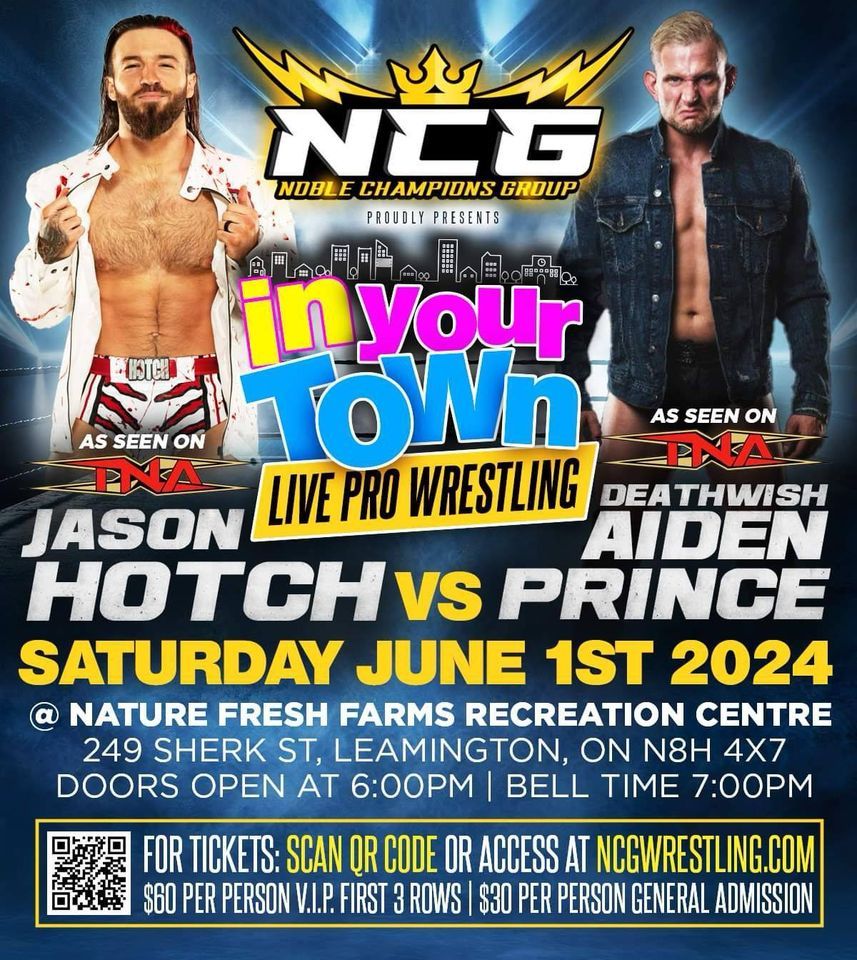 NCG PRESENTS IN YOUR TOWN LIVE PRO WRESTLING FT. CHRIS MASTERS