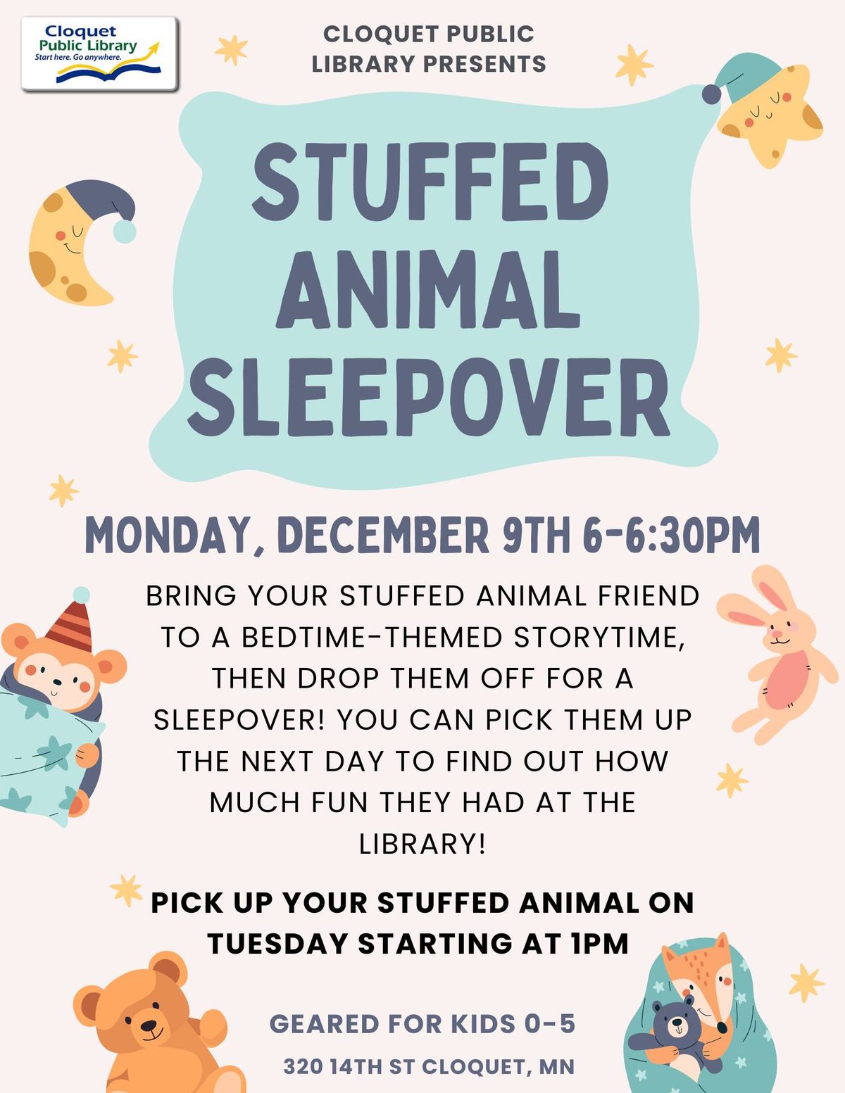 Stuffed Animal Sleepover