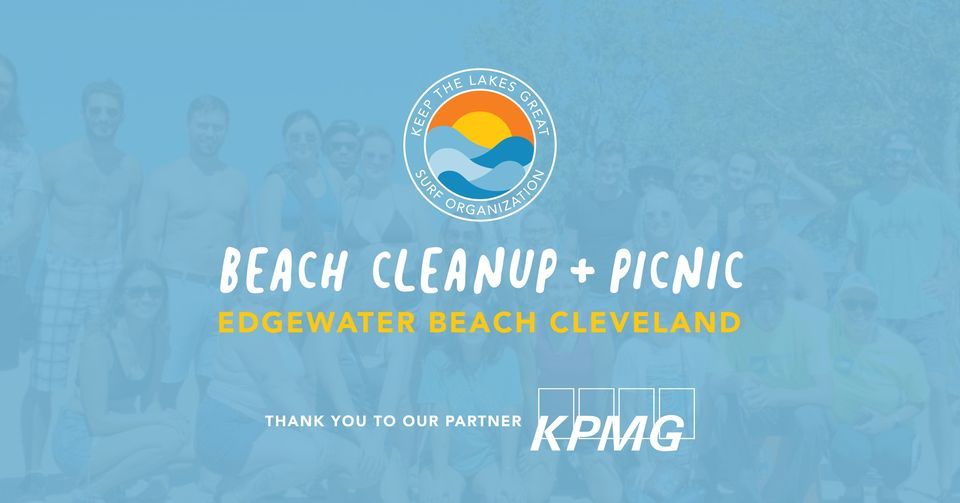 Beach Cleanup Cleveland - Edgewater Beach with KPMG