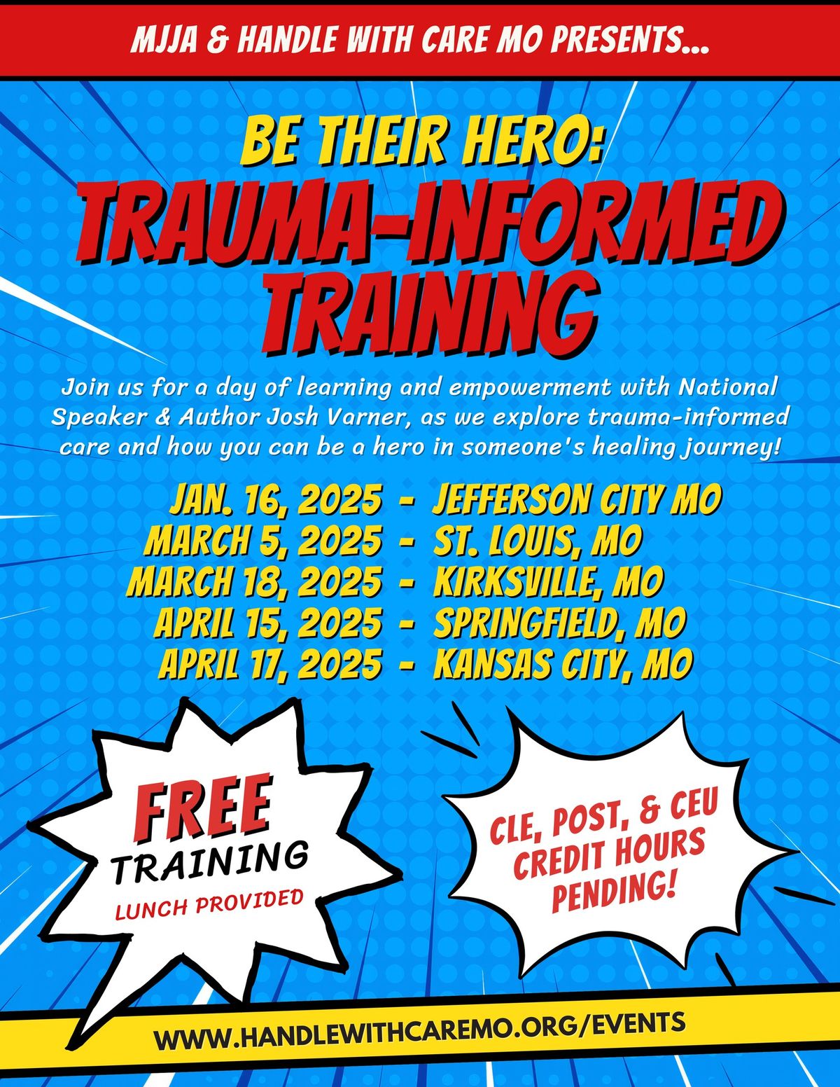 Be Their Hero - Trauma Informed Class for Law Enforcement, Educators, Juvenile Justice Professionals