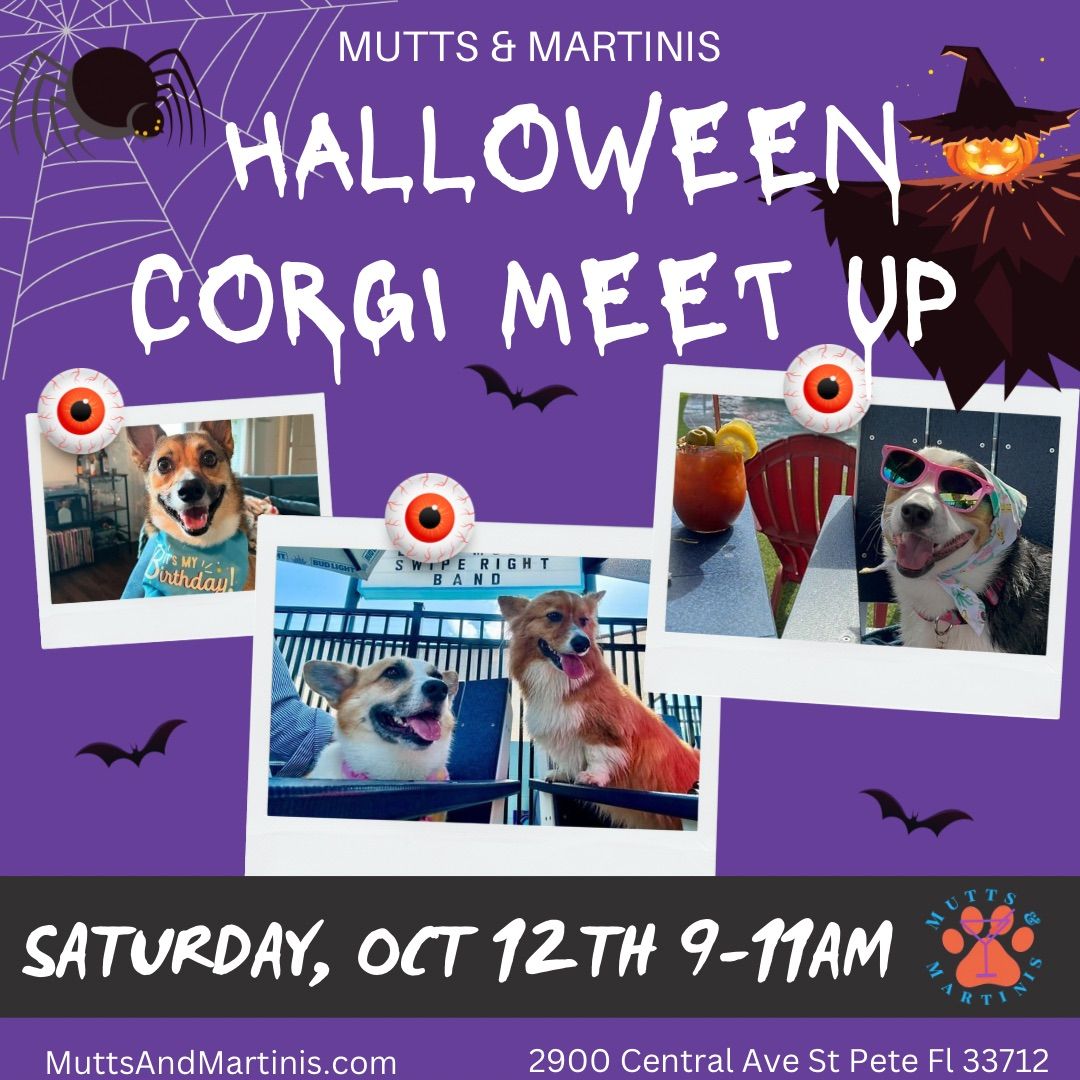 Corgi Howl-O-Ween Meet Up at Mutts & Martinis