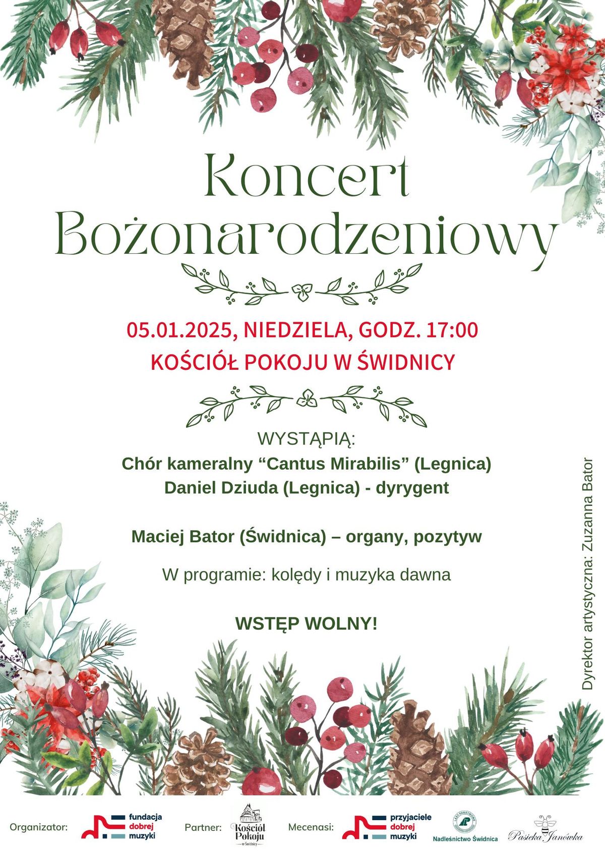 Koncert Bo\u017conarodzeniowy w \u015awidnicy