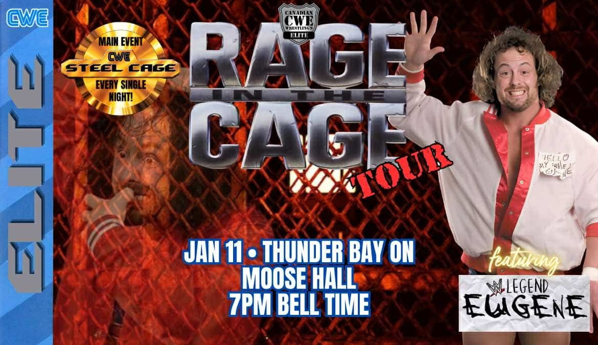 CWE Live In Thunder Bay Ft A Steel Cage Match, WWE Star EUGENE, & ROH Legend Jimmy Jacobs