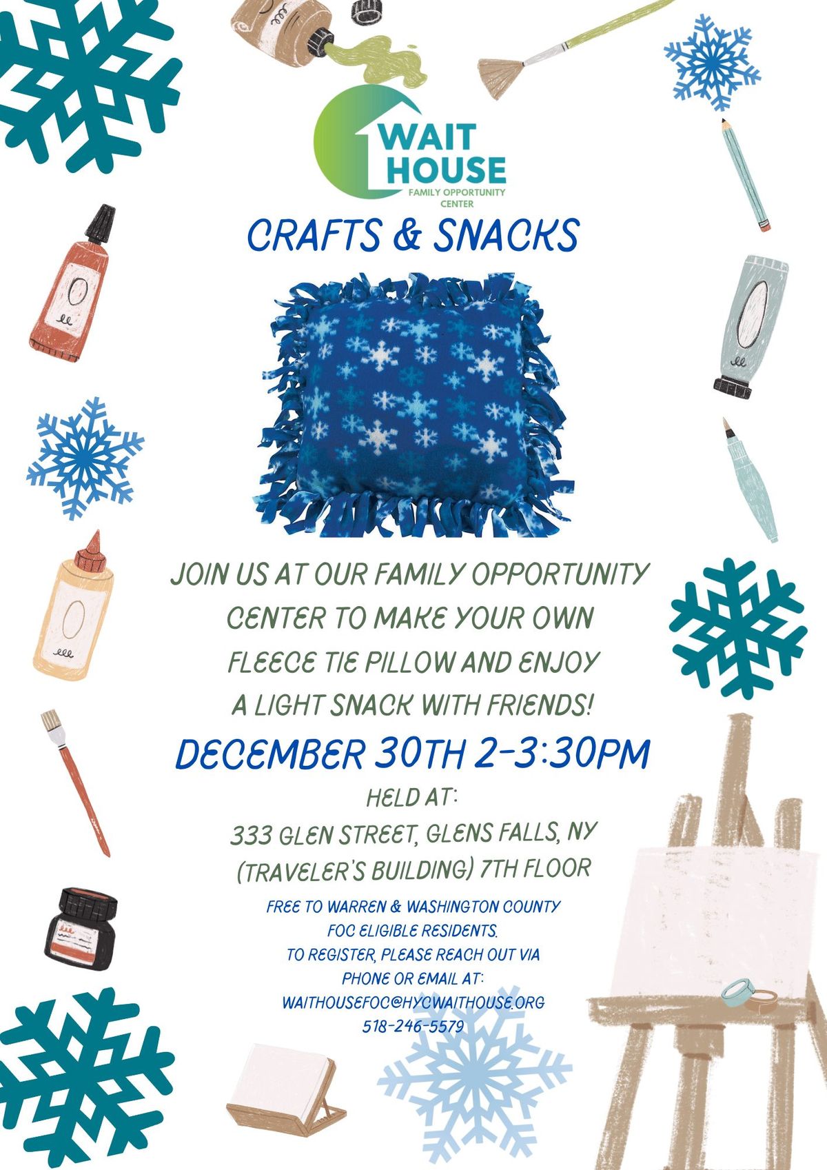 Crafts & Snacks with WAIT House