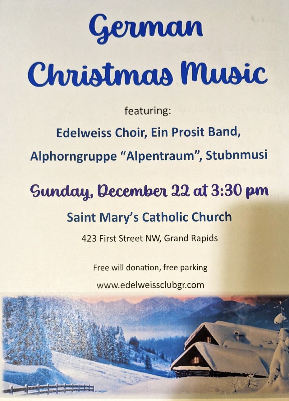 Edelweiss Choir Christmas Concert - Free to the Public