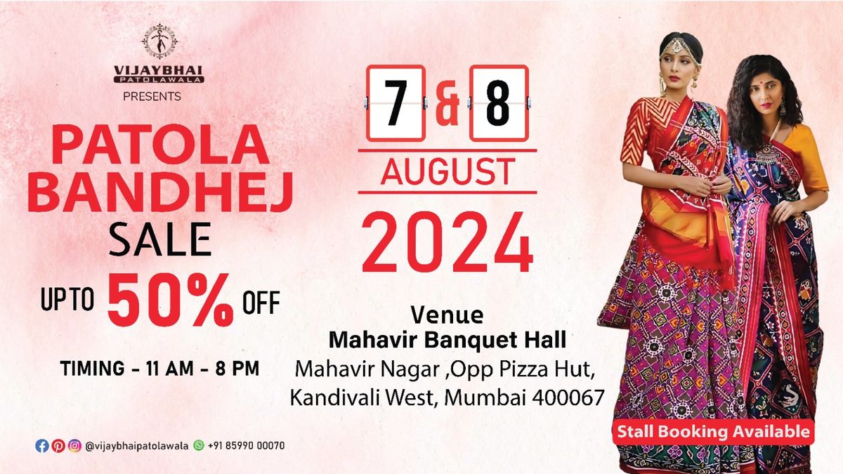 Patola & Bandhej Sale Upto 50% Off in Kandivali 