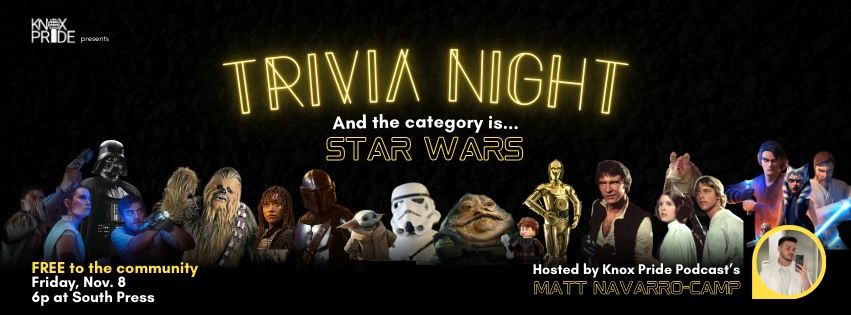 Knox Pride Presents: Star Wars Trivia Night