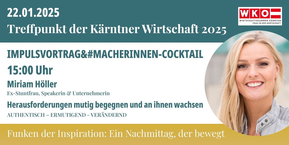 22.01. Miriam H\u00f6ller beim "Treffpunkt der K\u00e4rntner Wirtschaft 2025"