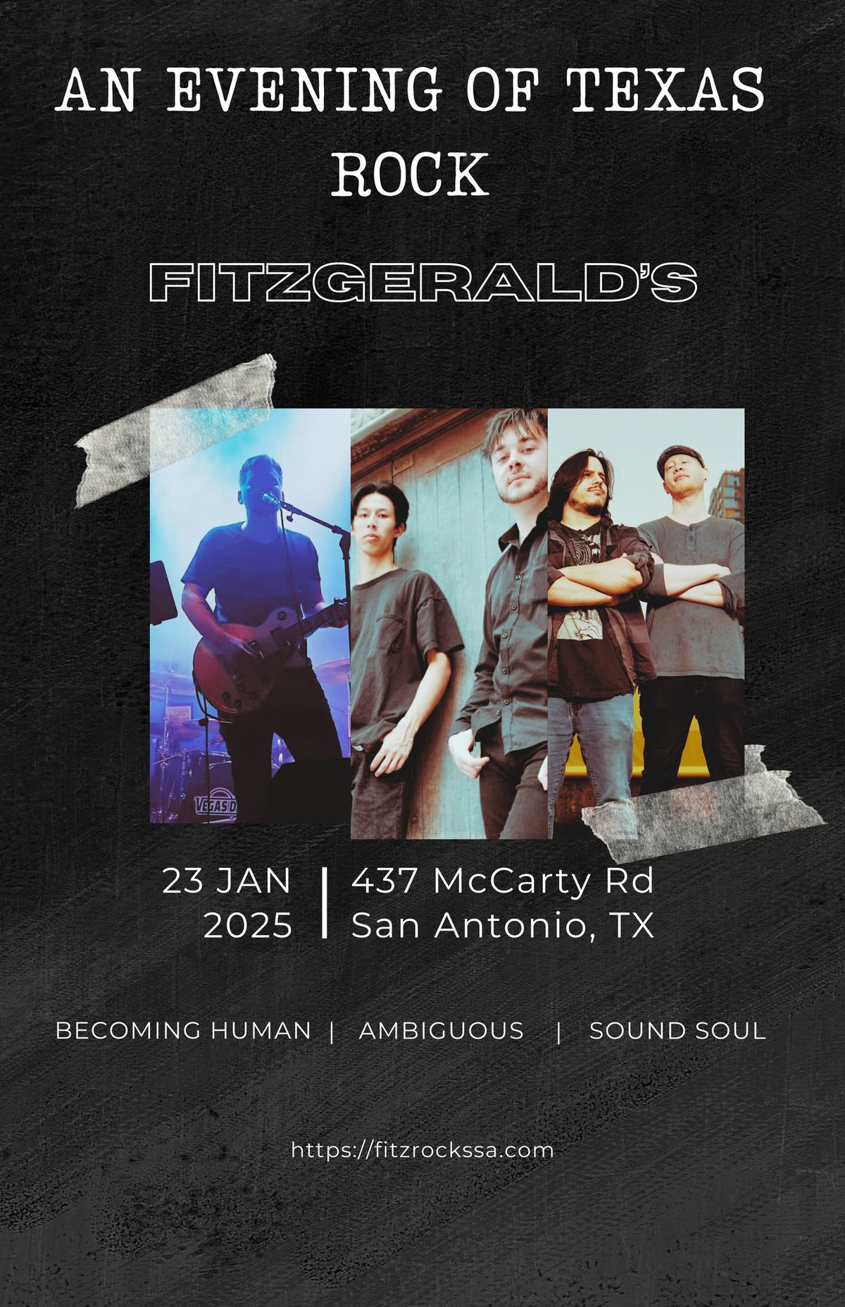 BECOMING HUMAN, AUDREY ALENE, SOUND SOUL LIVE @ FITZGERALD'S