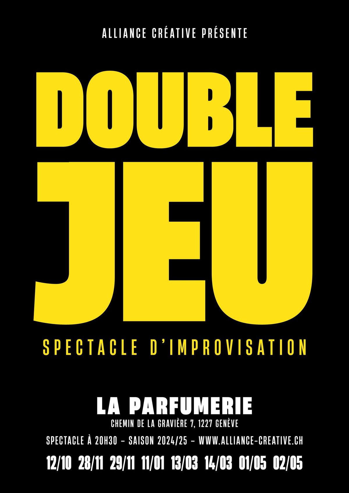 DOUBLE JEU \u2013 spectacle d'improvisation