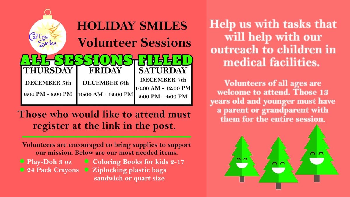 Holiday Smiles 2024 at Caitlin's Smiles - Fri AM