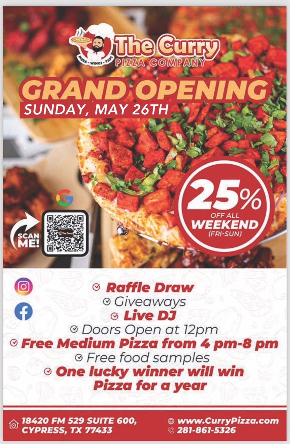 Grand Opening Day - The Curry Pizza Company