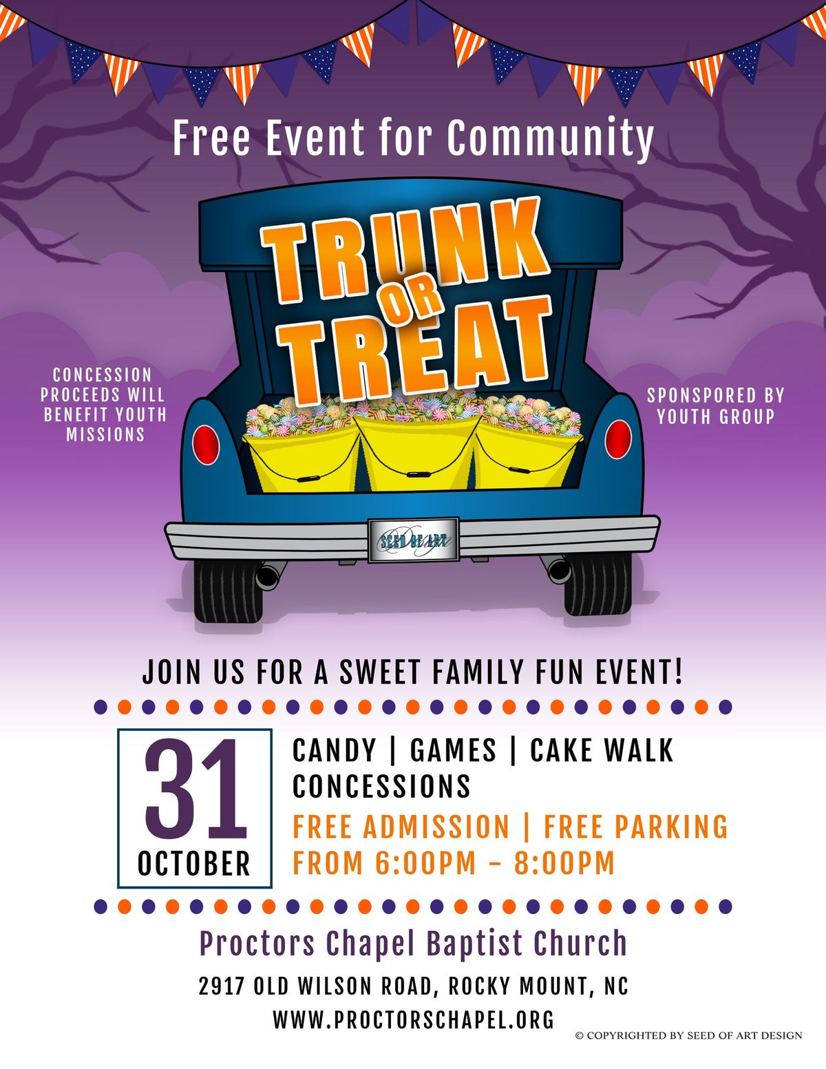 Trunk or Treat @ Proctors Chapel