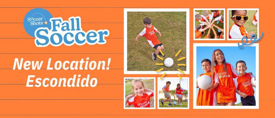 NEW! Soccer Shots now at Felicita Park! Ages 2-10 (2-3) (4-6) (6-10) 