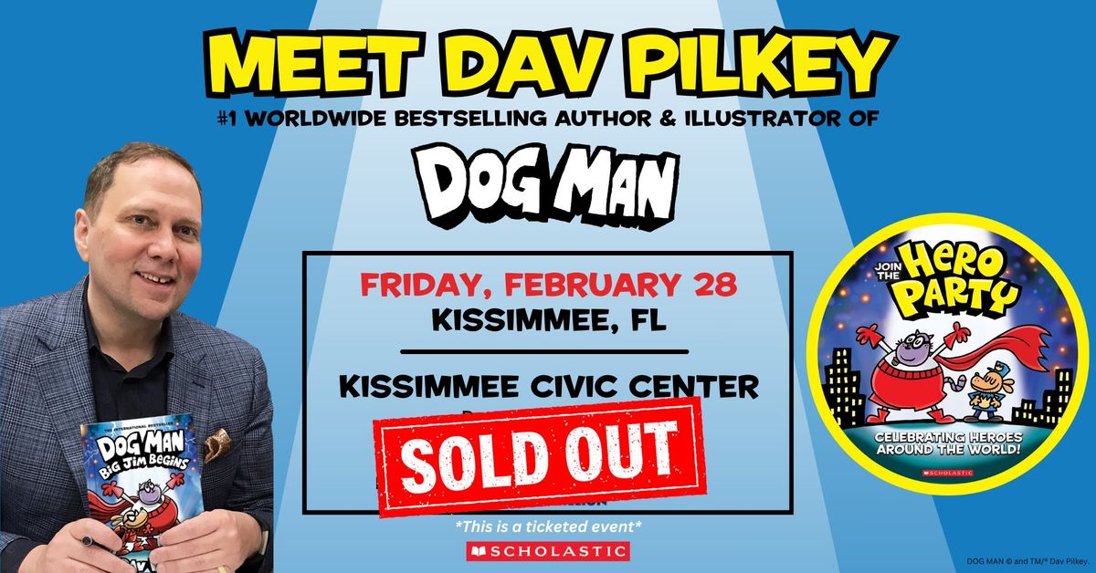 Meet Dav Pilkey at the Kissimmee Civic Center