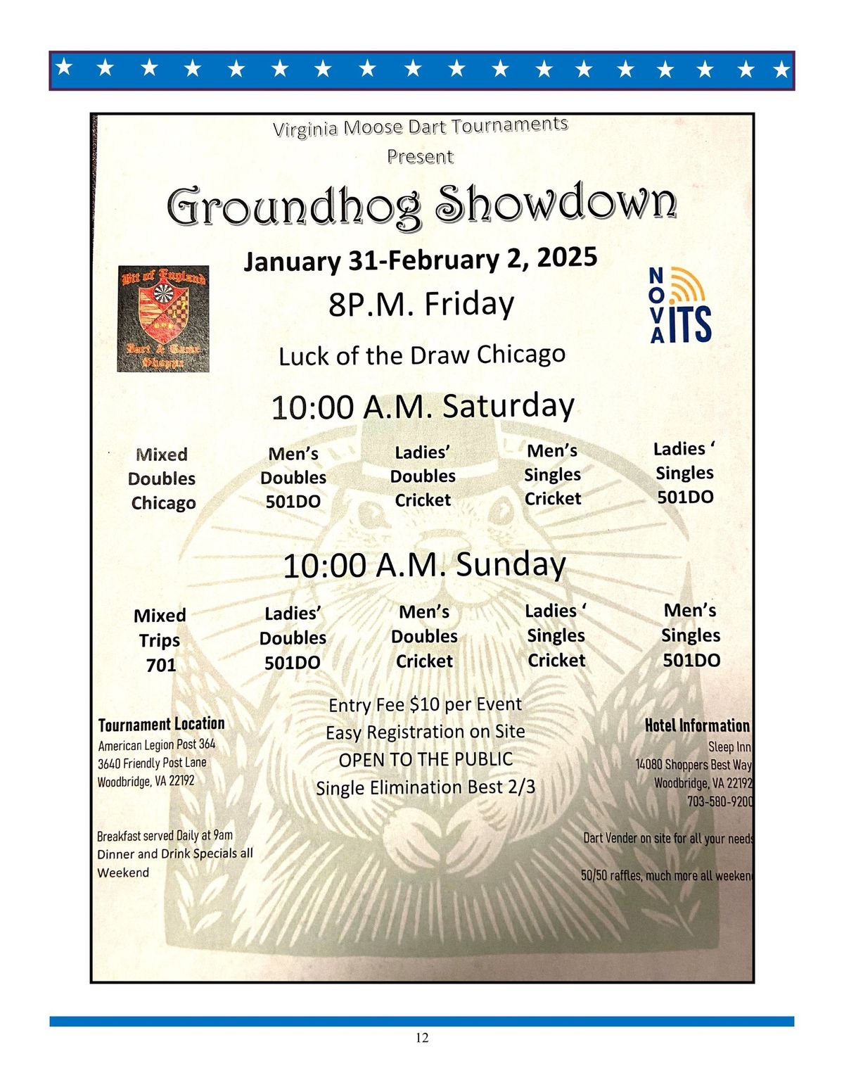 Dart Tournament: Groundhog Showdown