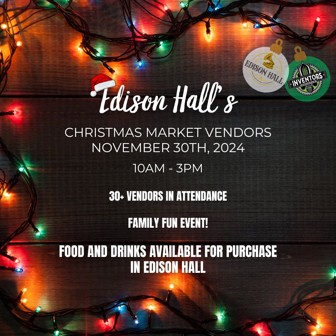 Edison Hall Craft Vendor Christmas Market