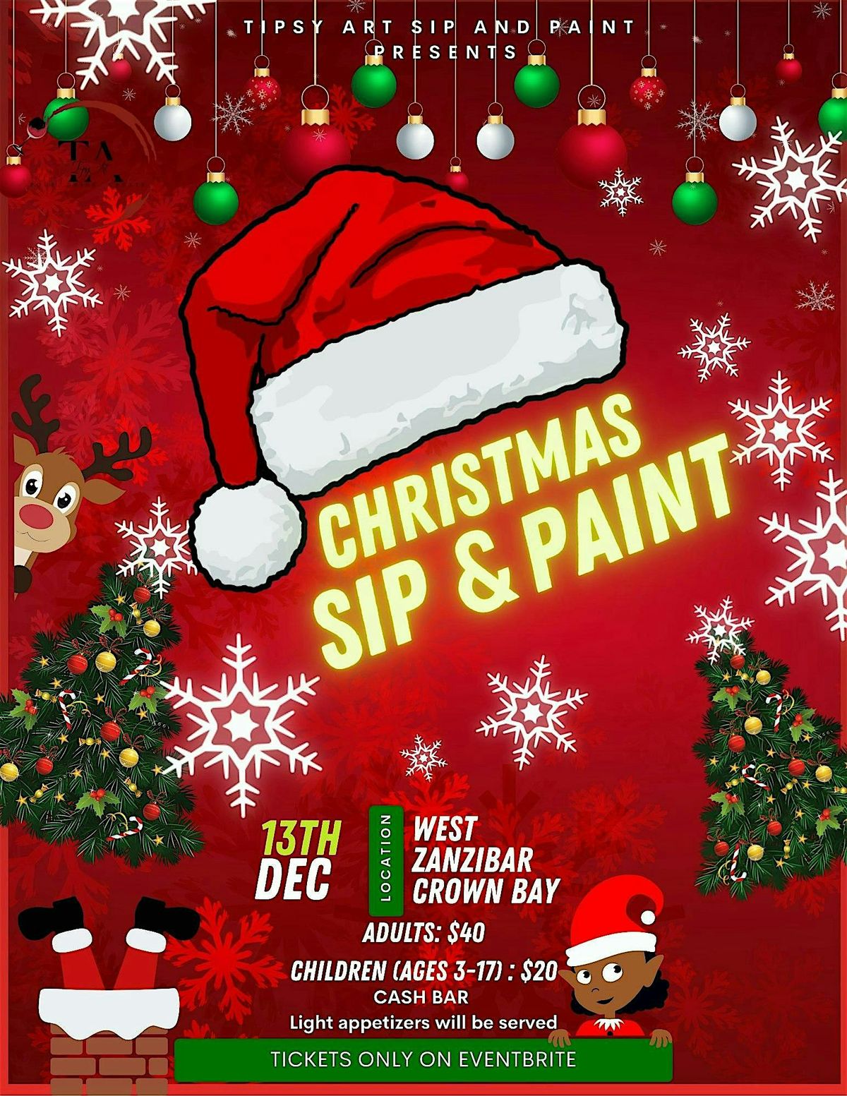 Christmas Sip and Paint