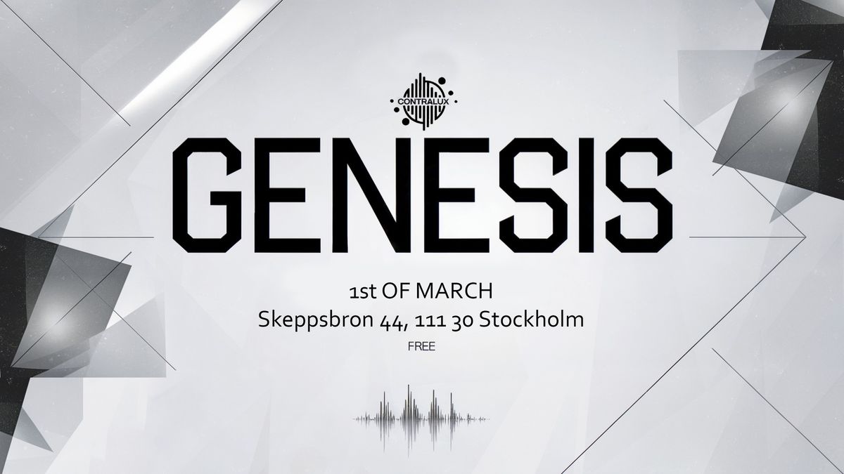 Drum&Bass Stockholm - Contralux Presents "Genesis" @ Skeppsbar