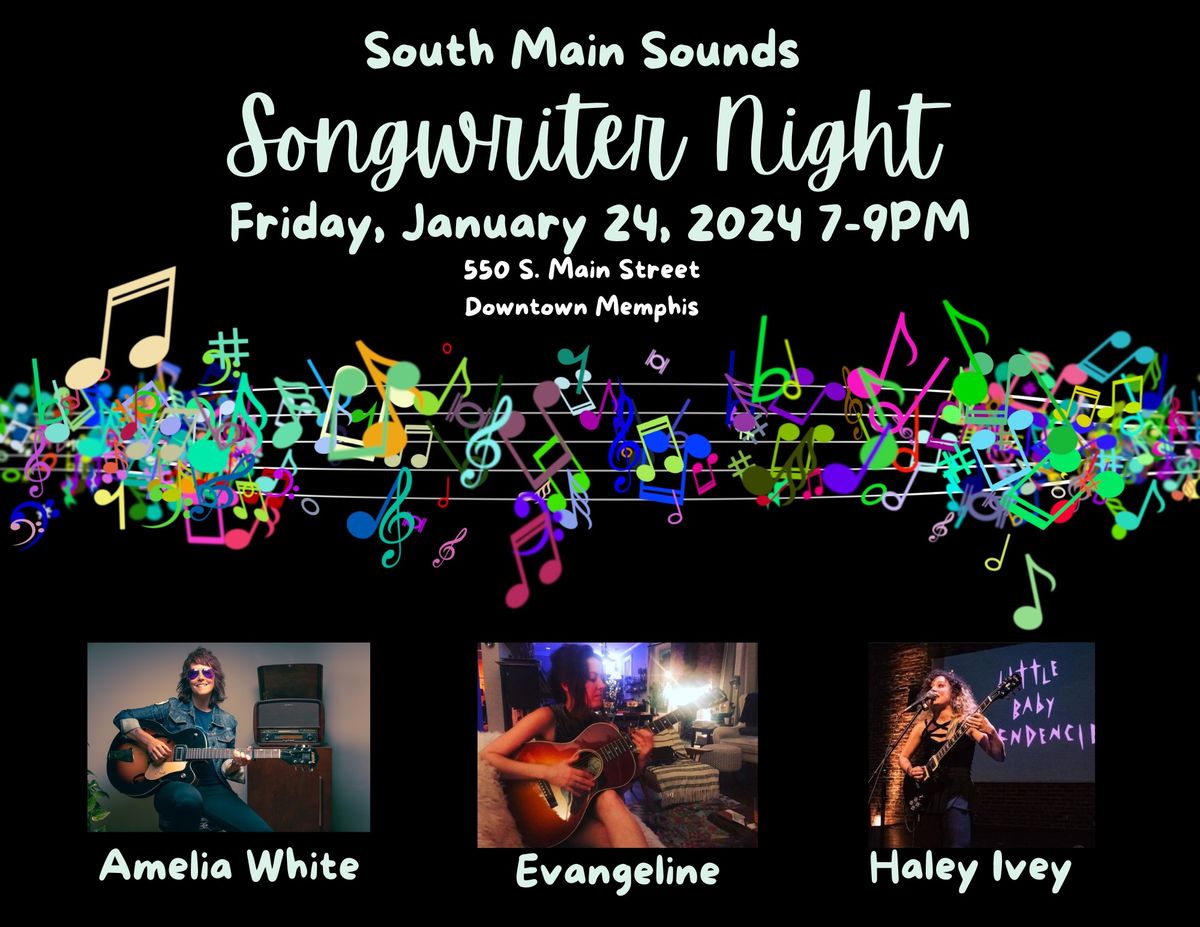 Songwriter Night with Amelia White, Haley Ivey and Evangeline  