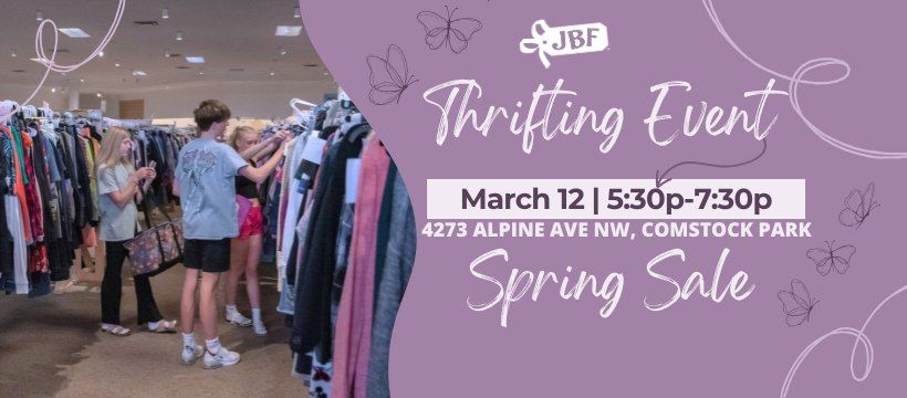 It's BACK...Teen Thrifting Event on March 12 - Don't Miss It!