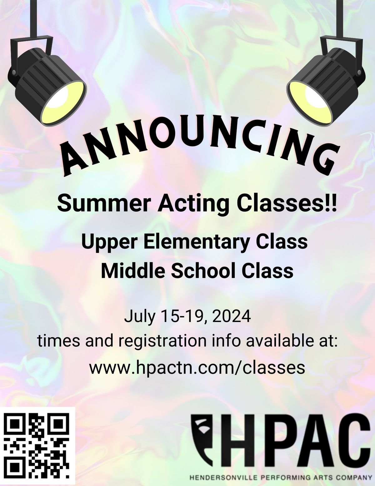 Upper Elementary Summer Beginning Acting\/Improv Class