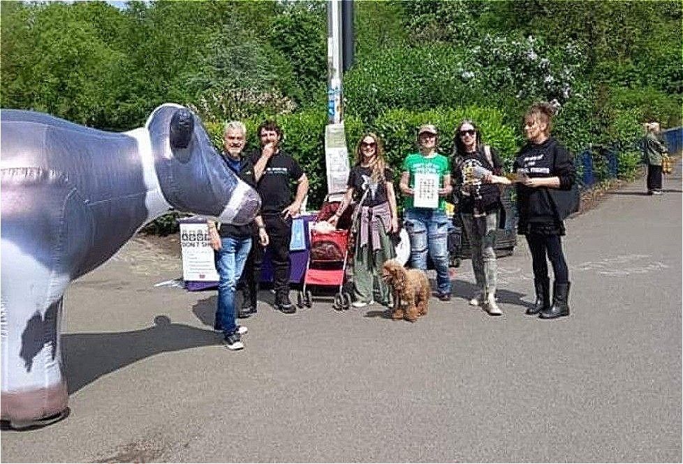 Vegan outreach in memory of Millie & Rossi and for all the animals
