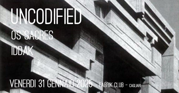 Uncodified+Os Sacres+Iddak live @Fabrik