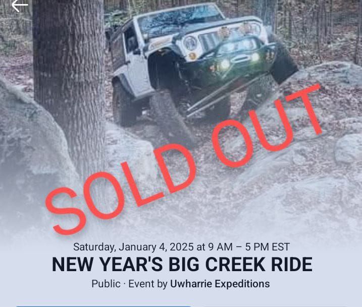 NEW YEAR'S BIG CREEK RIDE 