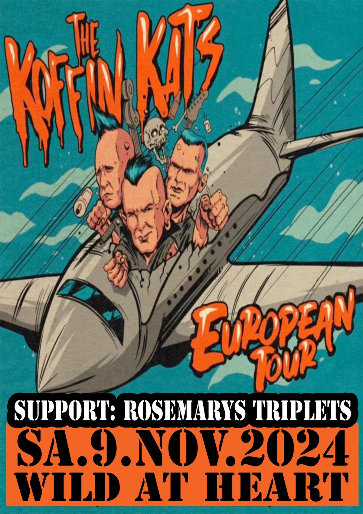 Koffin Kats-Psychobilly\/USA+Rosemarys Triplets-Punkabilly\/D+DJ Sobabilly Bastard