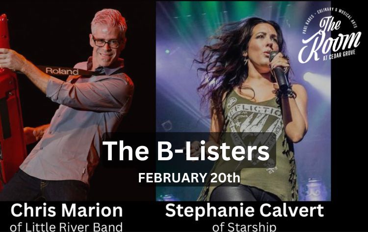 The B-Listers featuring Chris Marion of Little River Band & Stephanie Calvert of Starship